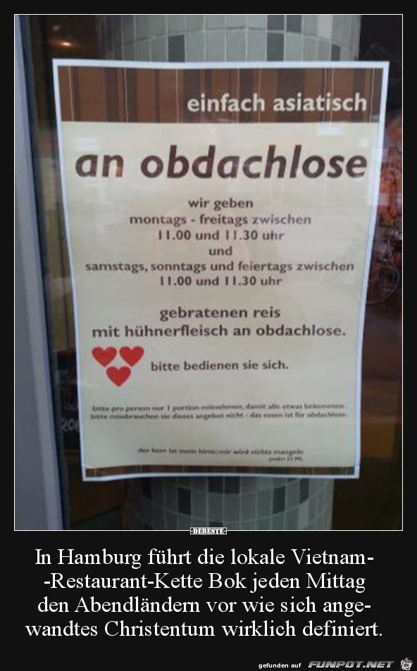 an obdachlosen...... an obdachlosen......