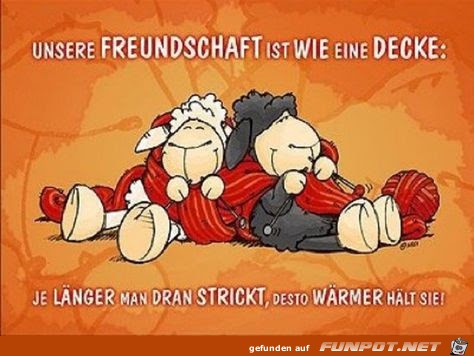 unsere Freundschaft ist wie eine Decke