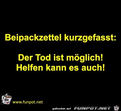 Beipackzettel Beipackzettel