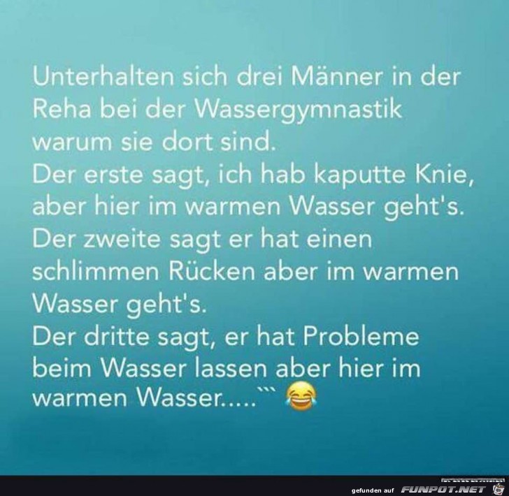 Mnner bei der Wassergymnastik