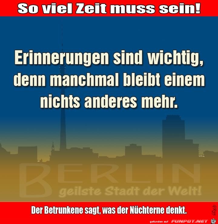 erinnerungen sind wichtig