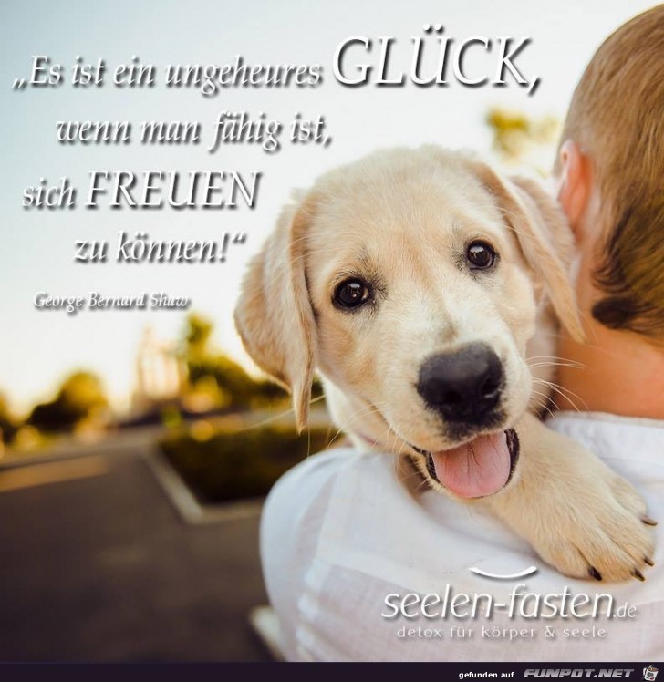 es ist ein ungeheures Glueck