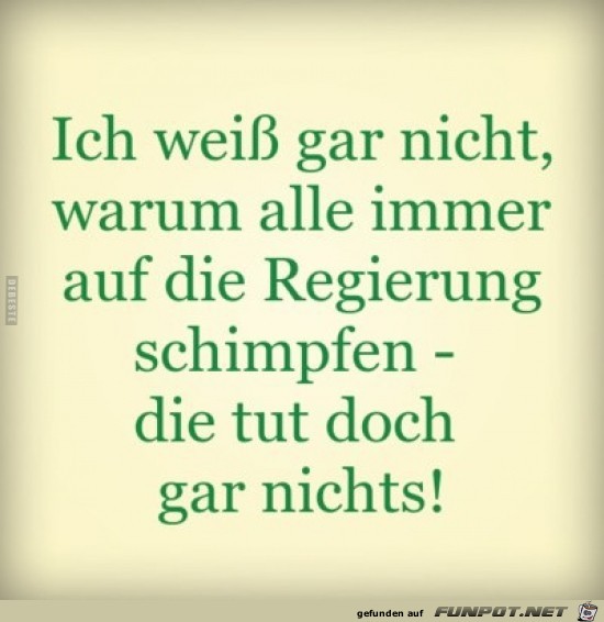 die tut doch gar nichts........