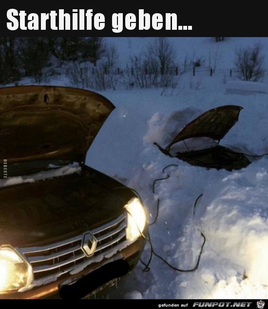 Starthilfe mal anders Starthilfe mal anders