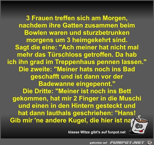 3 Frauen treffen sich am Morgen 3 Frauen treffen sich am Morgen