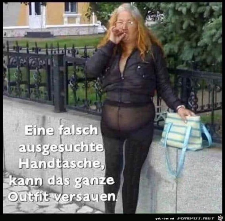 eine falsch ausgesuchte handtasche