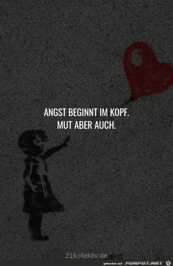 angst beginnt im Kopf