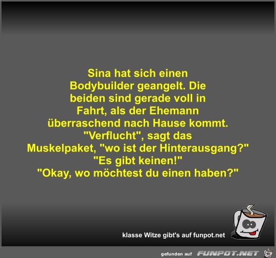 Sina hat sich einen Bodybuilder geangelt Sina hat sich einen Bodybuilder geangelt