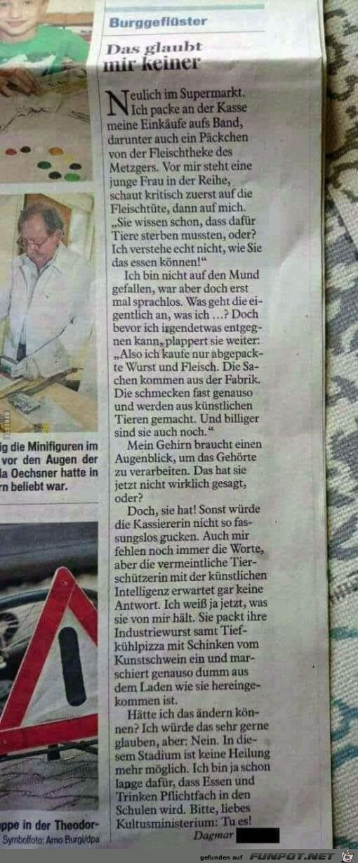 das glaubt mir keiner......