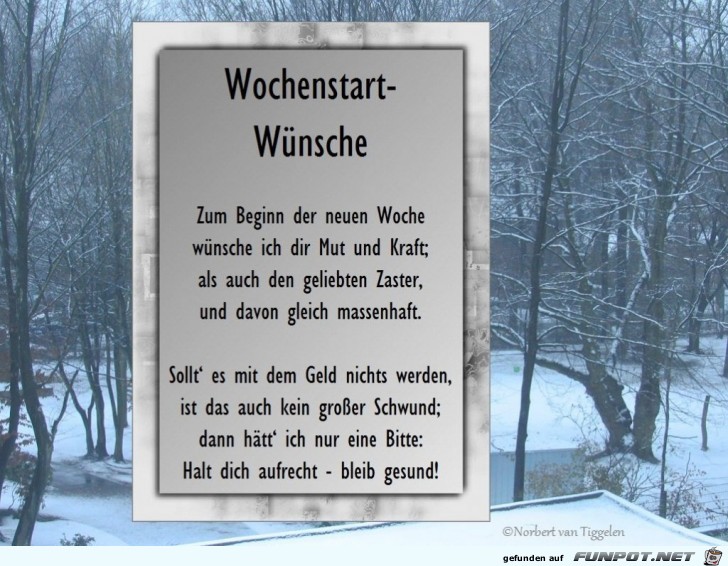 Wochenstart-Wnsche Winter