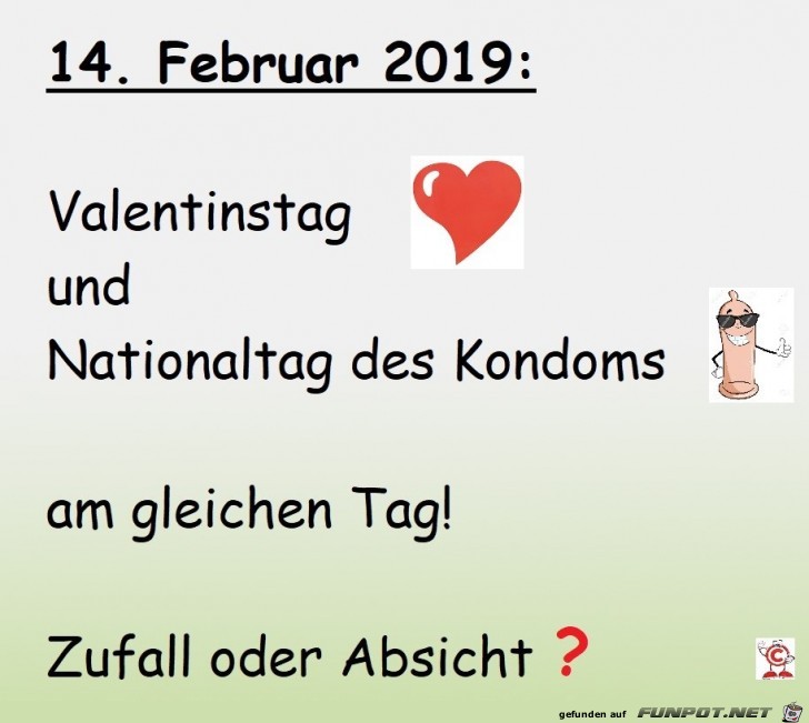 Valentin und Kondom