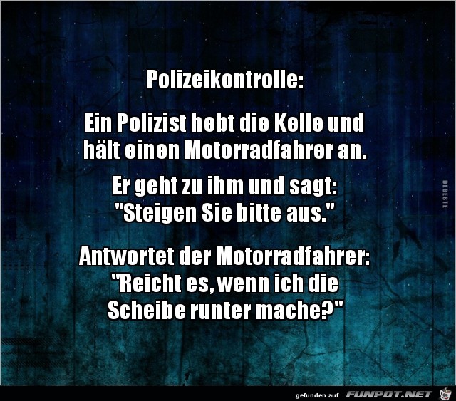 Polizeikontrolle......