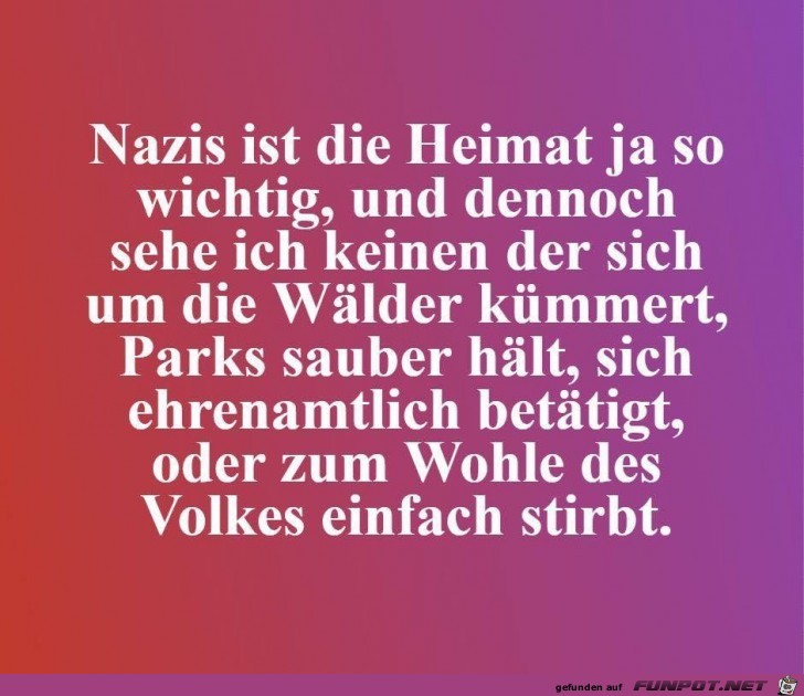 nazis ist die heimat ja so wichtig