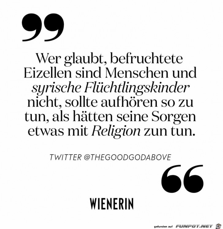 wer glaubt befruchtete Eizellen sind menschen