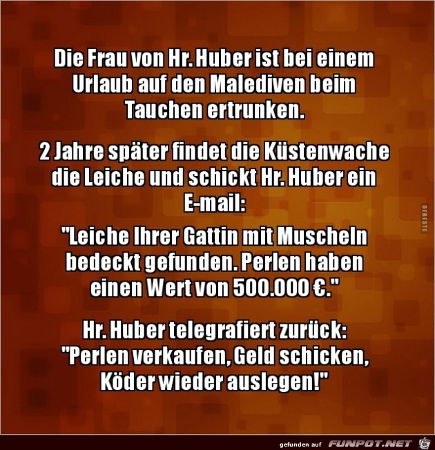 die Frau von Doktor Huber,........