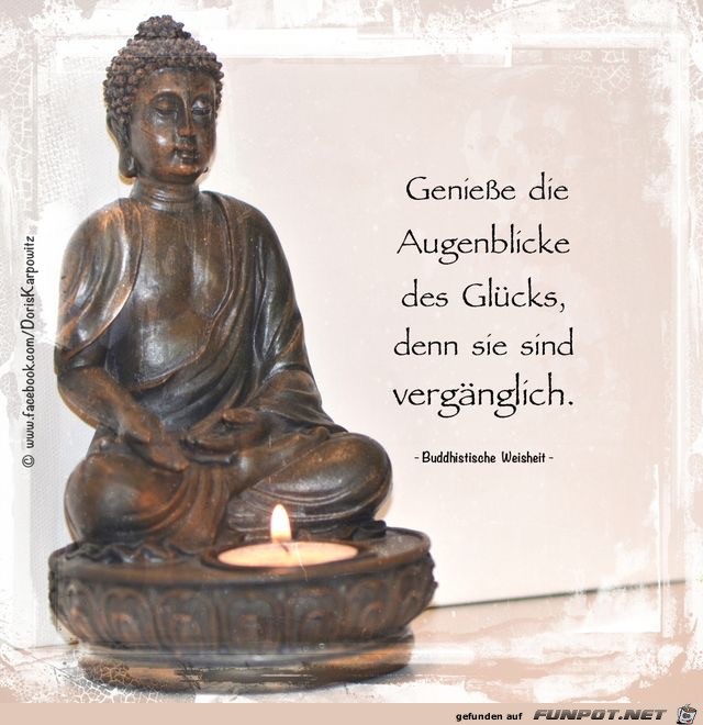 geniesse die augenblicke