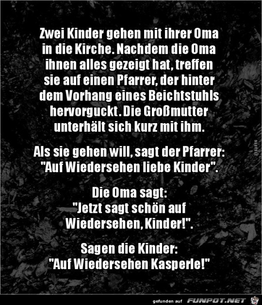 zwei Kinder gehen mit ihrer Oma in die Kirche,...... zwei Kinder gehen mit ihrer Oma in die Kirche,......