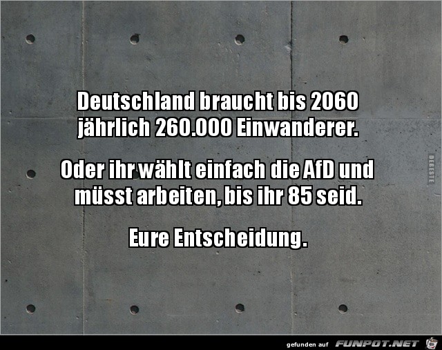 eue Entscheidung......