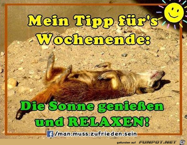 Mein Tipp fuers Wochenende Mein Tipp fuers Wochenende