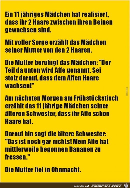 ein 11 jhiges Mdchen hat realisiert..........