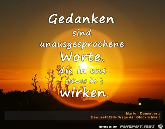 Gedanken sind Gedanken sind