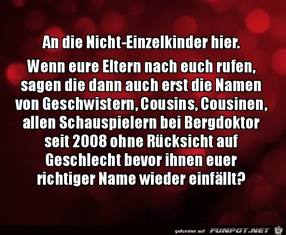 Nicht-Einzelkinder