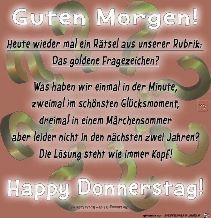 Donnerstag Donnerstag