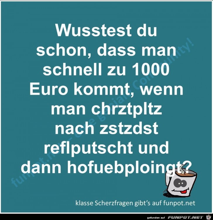 Scherzfrage Scherzfrage