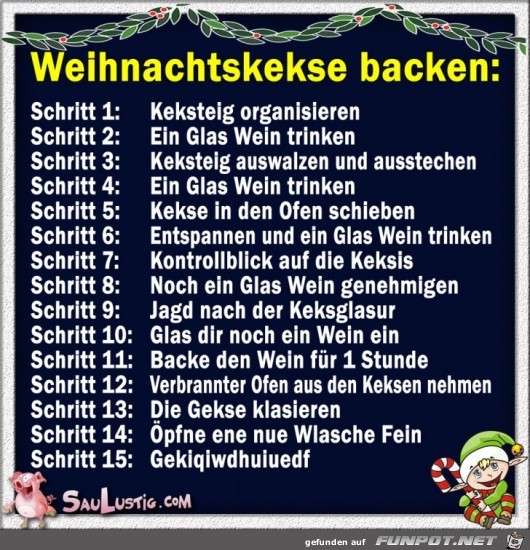 Weihnachtskekse-backen