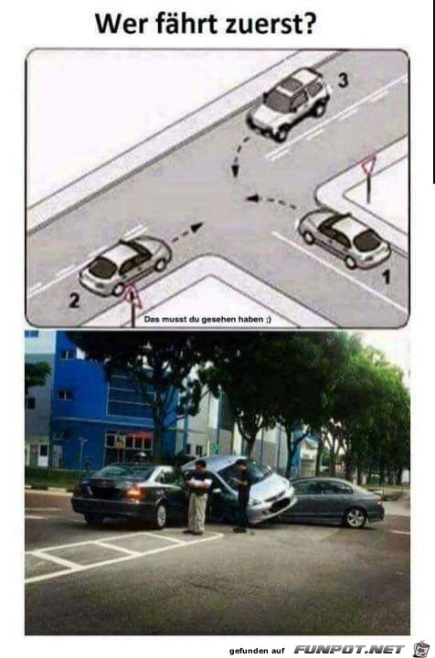 Wer fährt zuerst Wer fährt zuerst