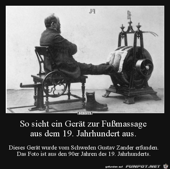 Fussmassage Gert aus dem 19 Jahrhundert......