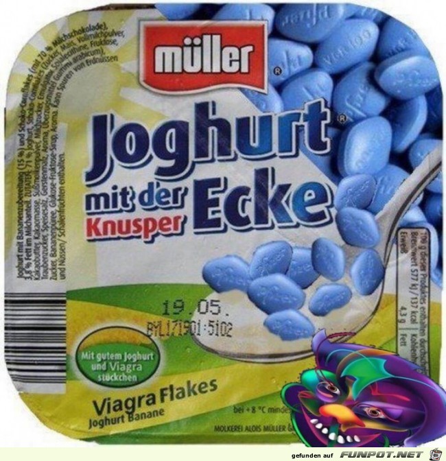 Blauer Jogurt