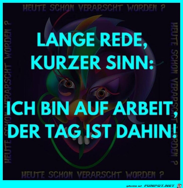 Lange Rede kurzer Sinn