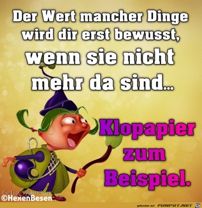 Der Wert mancher Dinge