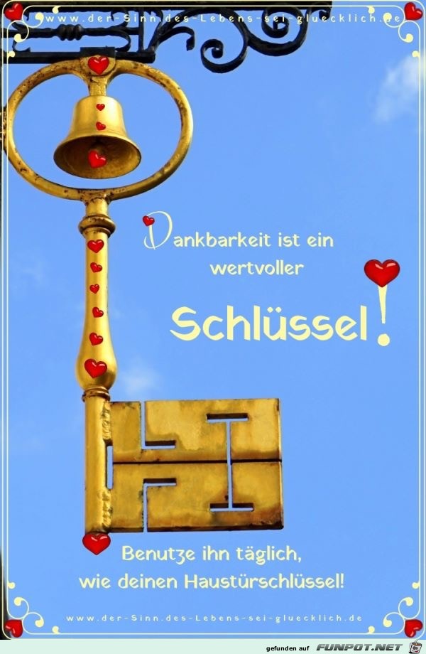 dankbarkeit ist ein wertvoller schluessel dankbarkeit ist ein wertvoller schluessel