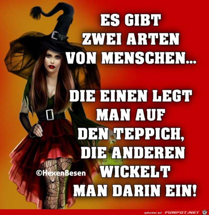 Es gibt zwei Arten von Menschen Es gibt zwei Arten von Menschen