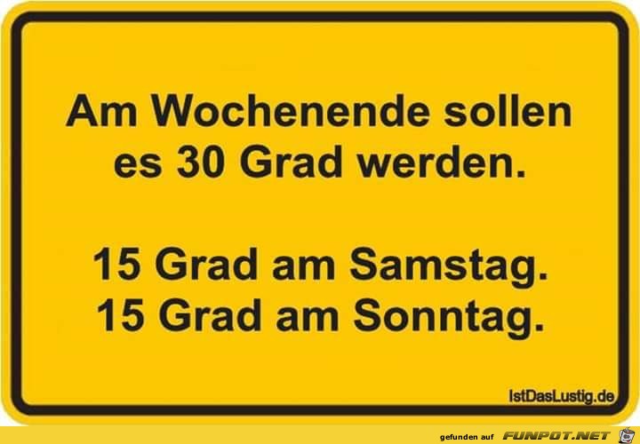 am Wochenende am Wochenende