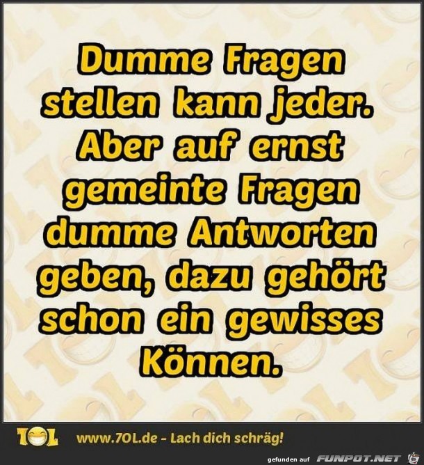 Dumme Fragen