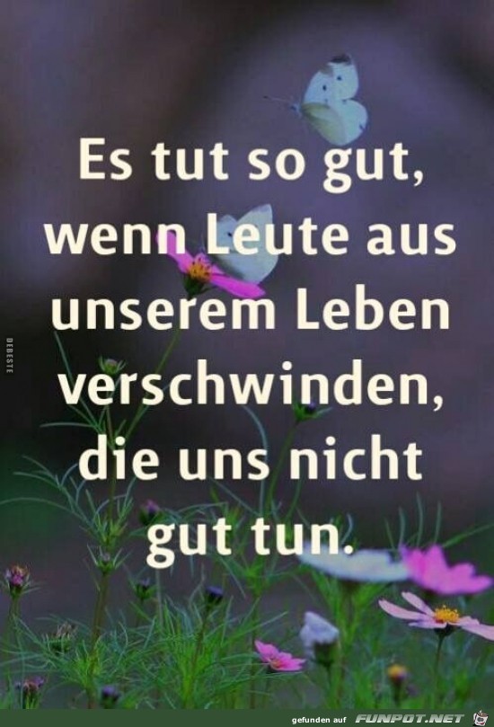 es tut so gut....