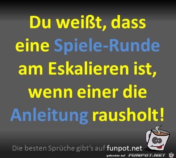Spiele-Runde eskaliert Spiele-Runde eskaliert