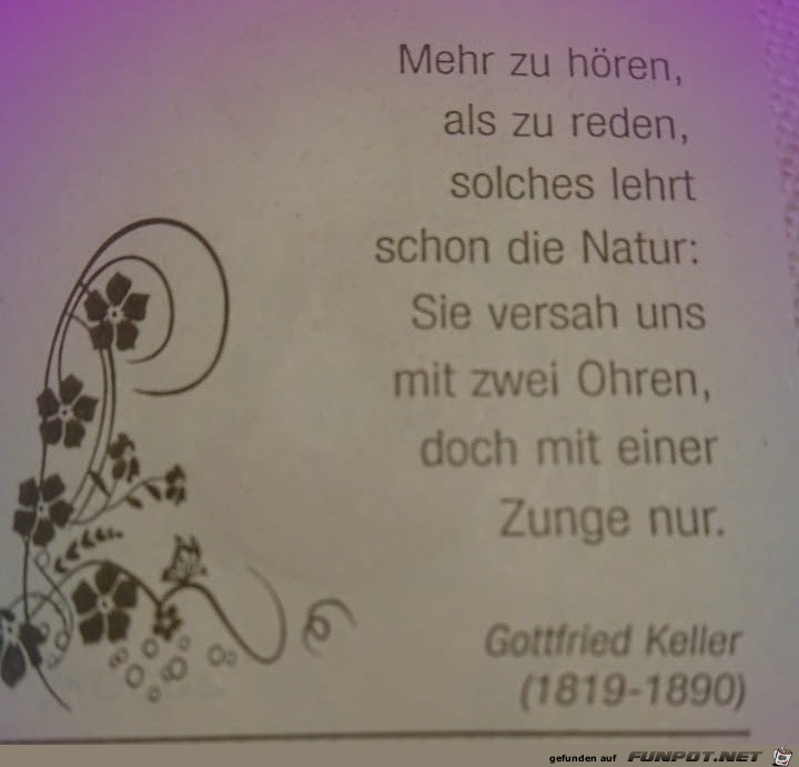 mehr zu hoeren als zu reden mehr zu hoeren als zu reden
