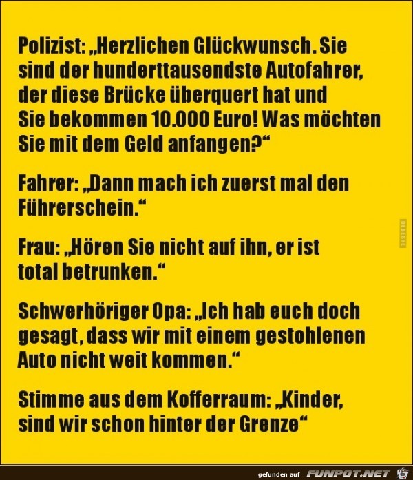Polizit: herzlichen Glückwunsch..... Polizit: herzlichen Glückwunsch.....