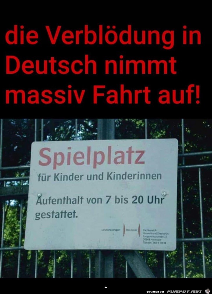 die verbloedung in deutsch