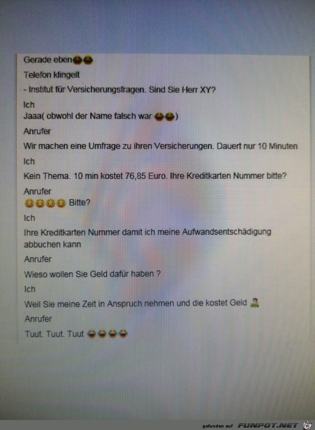 Lästige Telefonwerbung Lästige Telefonwerbung