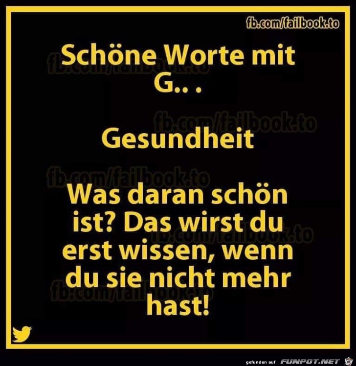 Schne Worte mit G