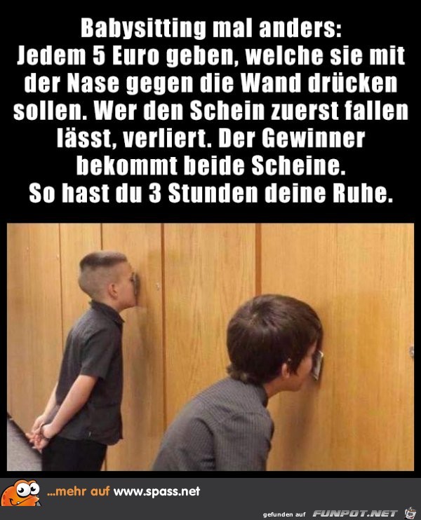 Babysitting mal anders... Babysitting mal anders...