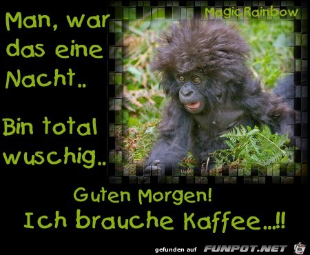 Ich brauche Kaffee