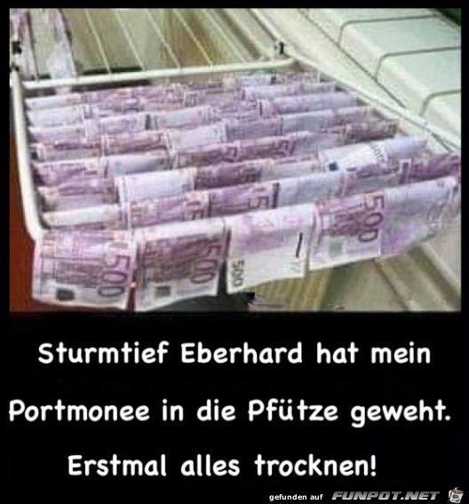 Erst mal trocknen Erst mal trocknen
