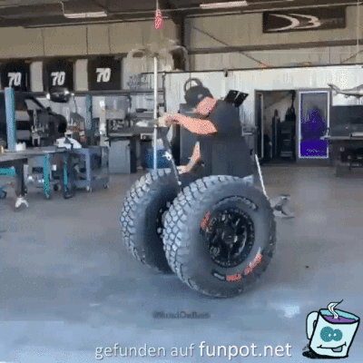 Segway mit riesigen Reifen