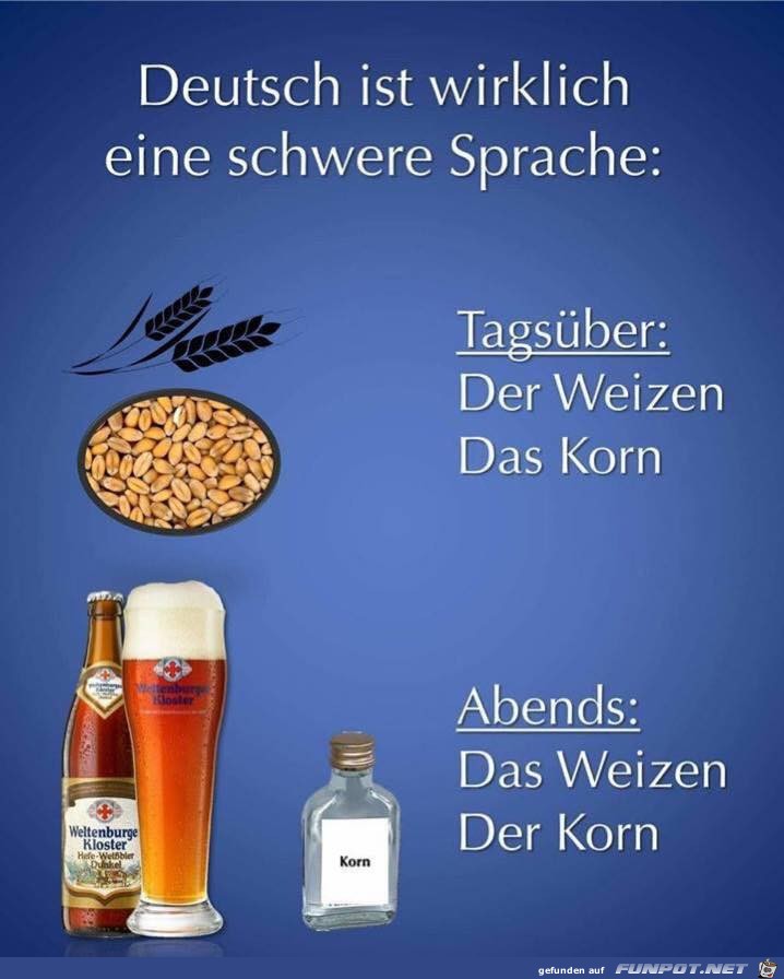 Deutsch ist schwere Sprache